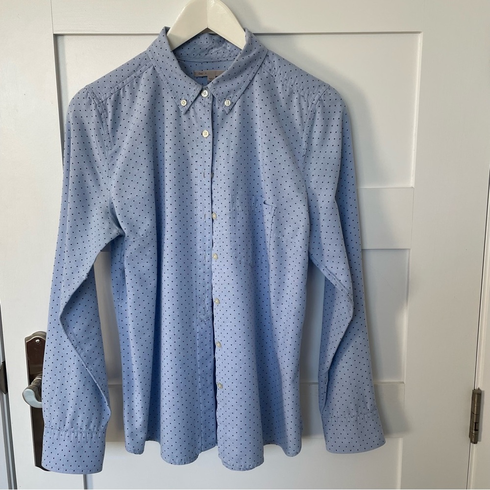 Ladies Blue Polka Dot Shirt by GAP